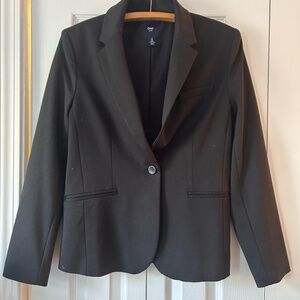 Gap Women's Single Breast/Single Button Black Blazer Size 8